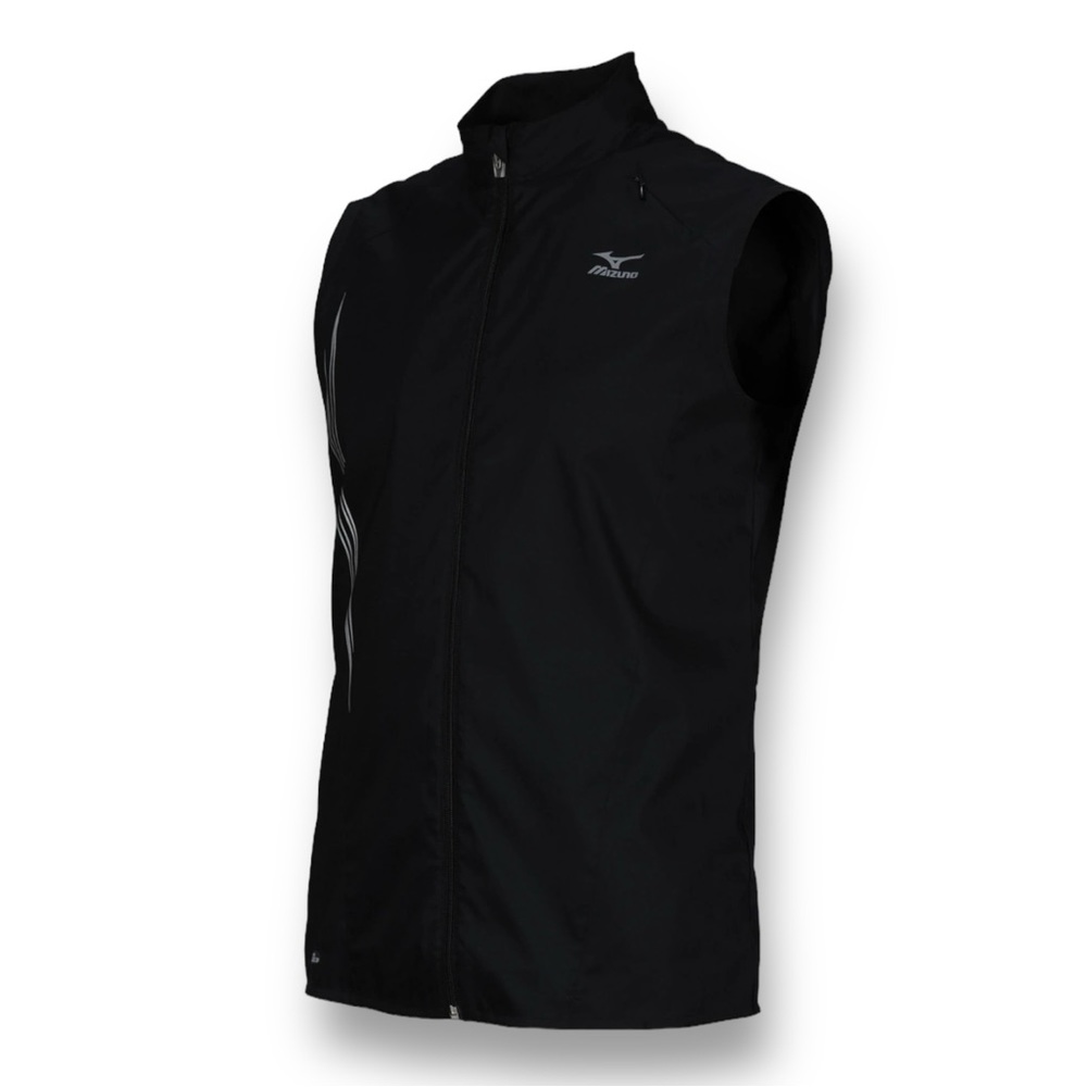 Mizuno Black Gila Running Vest Men's Small Outdoor Lightweight